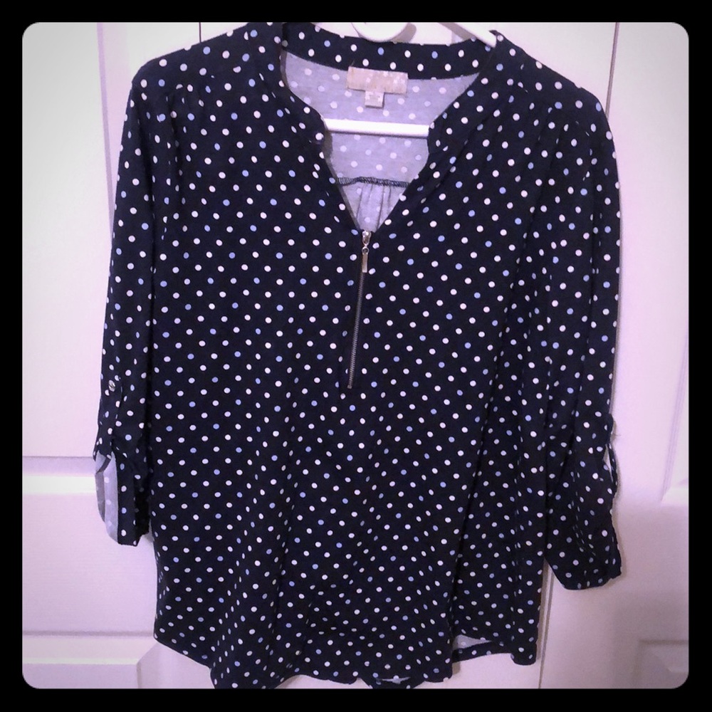 Zip Up Blouse